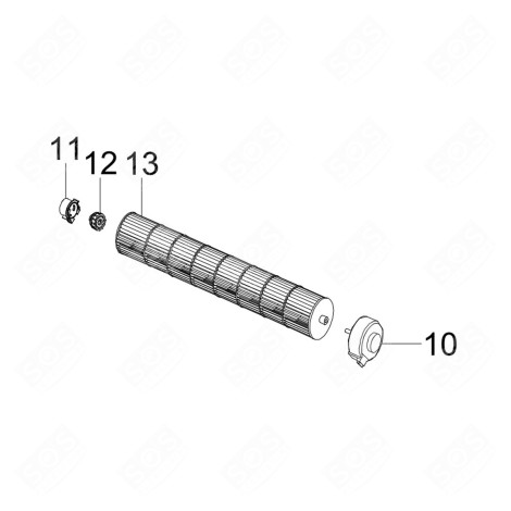 HÉLICE (REPÈRE 13) CLIMATISEUR - DB82-04653A, DB8204653A