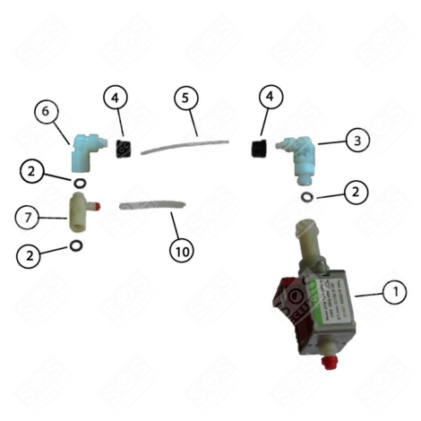 RACCORD ( REPÈRE 3 ) NETTOYEUR VAPEUR - M0004834