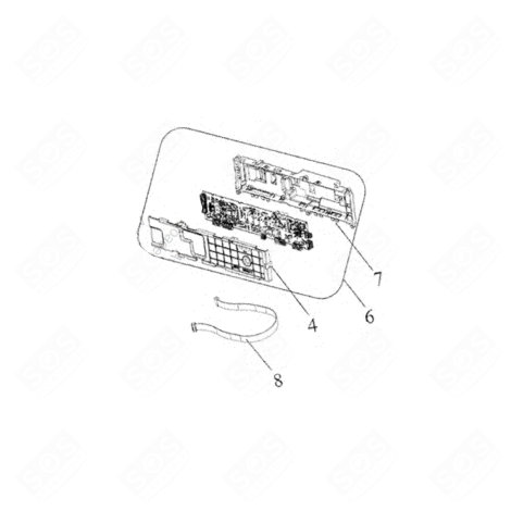 CARTE ÉLECTRONIQUE, MODULE DE PUISSANCE ( REPÈRE 6 ) SÈCHE-LINGE - 22334286