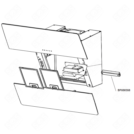 CARTE ÉLECTRONIQUE, MODULE DE COMMANDE (SANS DOUBLE FACE) HOTTE - SP000358