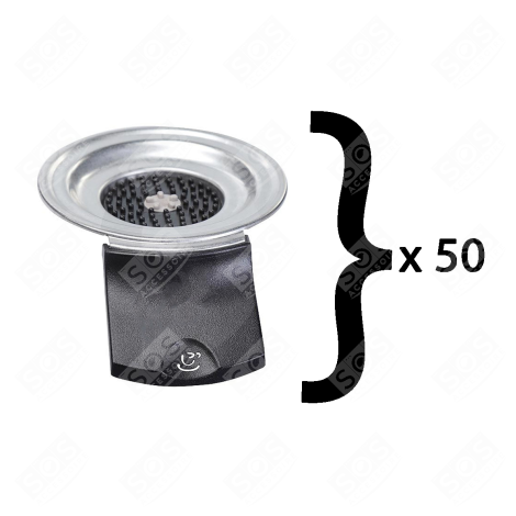 LOT DE 50 SUPPORTS DE DOSETTE 1 TASSE CAFETIÈRE, MACHINE À CAFÉ - 422225962781, 422225962782