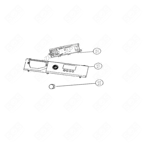 CARTE ÉLECTRONIQUE, MODULE DE COMMANDE (REPÈRE 24) LAVE-LINGE - 422L71