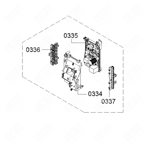 CARTE ÉLECTRONIQUE, MODULE DE PUISSANCE (REPÈRE 0335) LAVE-LINGE - 11043669