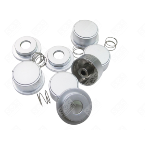 KIT MANETTE GAZ CHROME MATT PLAQUE DE CUISSON - C00263686