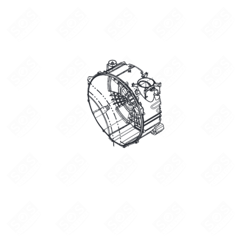 DEMI CUVE ARRIÈRE (REPÈRE K105) LAVE-LINGE - AGM75471405, AJQ74554903