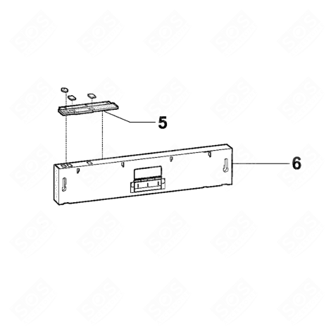 BANDEAU (REPÈRE 6) LAVE-VAISSELLE - C00545854, 488000545854