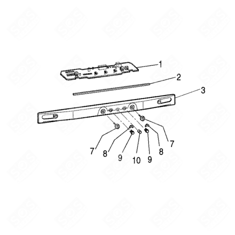 TABLEAU DE BORD RÉFRIGÉRATEUR, CONGÉLATEUR - C00265740, 488000265740