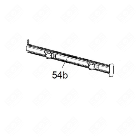 RAIL TÉLESCOPIQUE GAUCHE (REPÈRE 54B) FOUR, CUISINIÈRE - 70028120