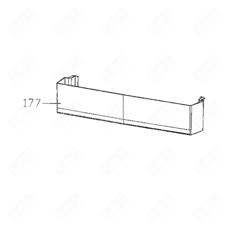 BALCONNET PORTE-BOUTEILLE (REPÈRE 177) RÉFRIGÉRATEUR, CONGÉLATEUR - 42135839