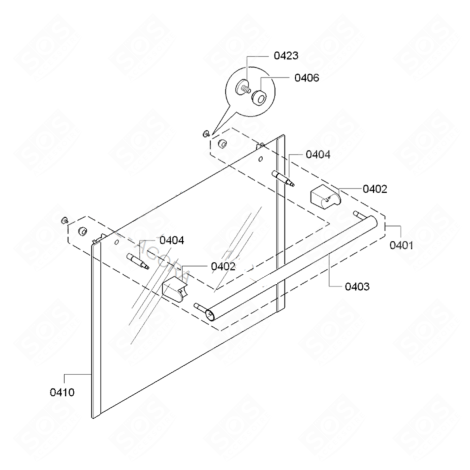 VITRE EXTÉRIEURE FOUR, CUISINIÈRE - 00688342