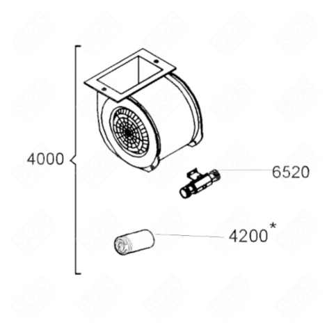 MOTEUR HOTTE - 481236118576