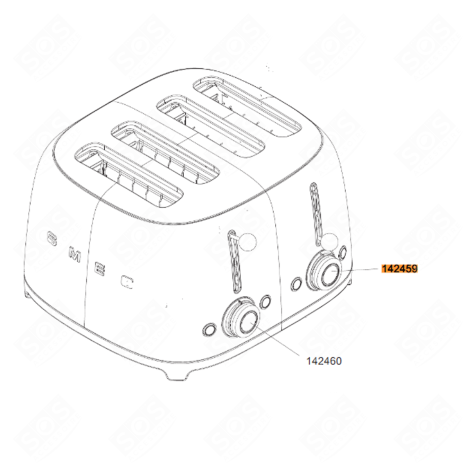 BOUTON DROIT (REPÈRE 142459) DIVERS PETIT MÉNAGER - 694976804