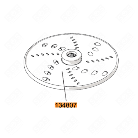 DISQUE DÉCHIQUETEUR (REPÈRE 134807) ROBOT MÉNAGER - 060075001