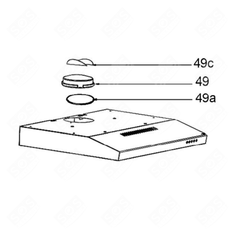 CLAPET ANTIRETOUR (REPÈRE 49C) HOTTE - 49027875