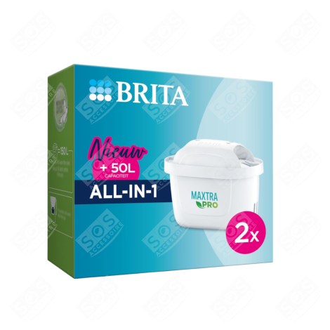 LOT DE 2 CARTOUCHES FILTRANTES BRITA MAXTRA PRO AIO DIVERS PETIT MÉNAGER - 1050413