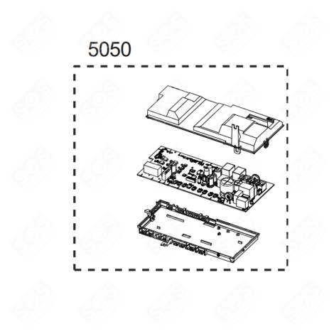 MODULE DE PUISSANCE BDEN38441X D'ORIGINE LAVE-VAISSELLE - 1519802165