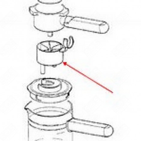 ADAPTATEUR / PETITE VERSEUSE CAFETIÈRE, MACHINE À CAFÉ - REF.40195