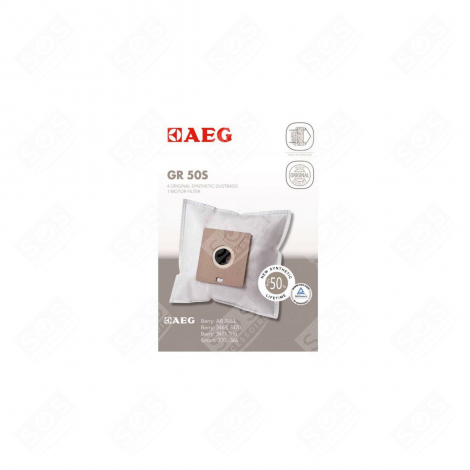 LOT DE 4 SACS + 1 MICROFILTRE D'ORIGINE ASPIRATEUR - 9001669796