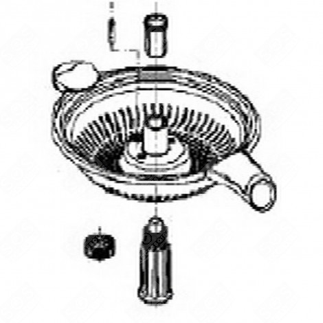 AXE AVEC GRILLE PRESSE AGRUME ROBOT MÉNAGER - REF.41019