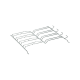 GRILLE DROITE DE GRADIN D'ORIGINE  307X290 MM FOUR, CUISINIÈRE - 481010412914