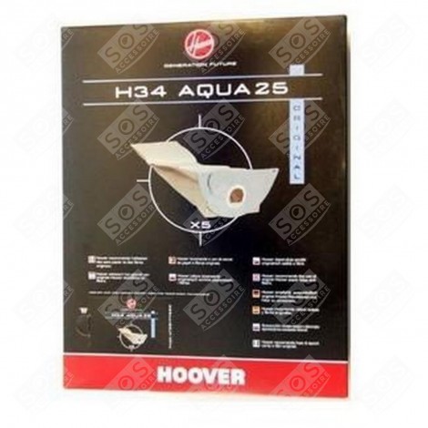 BOITE DE 5 SACS H34 ASPIRATEUR - 09177650