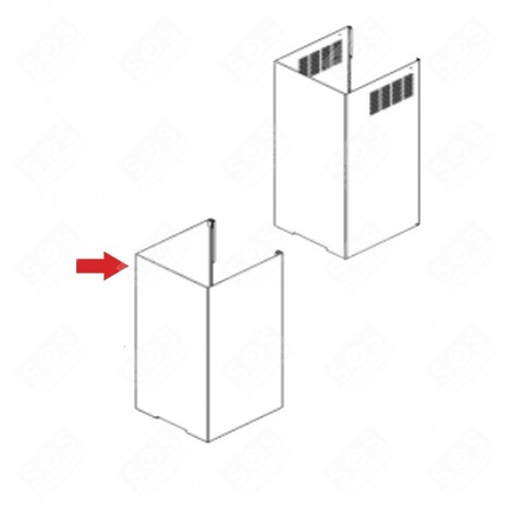CHEMINÉE INFÉRIEURE D'ORIGINE HOTTE - C00119973