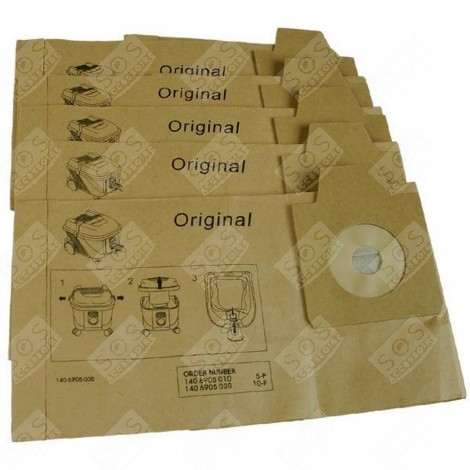 LOT DE 10 SACS PAPIER ASPIRATEUR - 1406905020