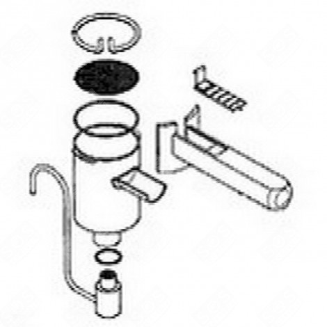 PORTE-FILTRE 'BEC COURT' CAFETIÈRE, MACHINE À CAFÉ - 59107