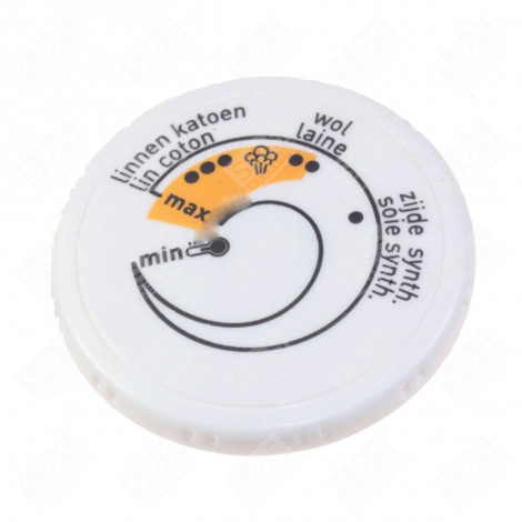 BOUTON THERMOSTAT BLANC CENTRALE VAPEUR, FER À REPASSER - CS-00098203