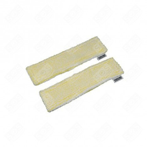 CHIFFONS MICROFIBRES VELCRO JAUNE (2 PIÈCES) NETTOYEUR VAPEUR - 26331300, 2.633-130.0