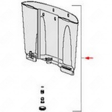 RÉSERVOIR COMPLET CAFETIÈRE, MACHINE À CAFÉ - 7313275619