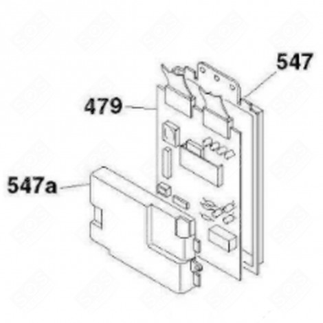 CARTE ÉLECTRONIQUE, MODULE PROGRAMMÉ (REPÈRE 479) LAVE-LINGE - 49033433