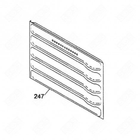 PANNEAU AUTONETTOYANT DROIT FOUR, CUISINIÈRE - 42809952