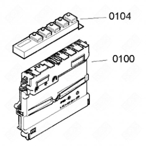 MODULE DE COMMANDE D'ORIGINE LAVE-VAISSELLE - 00642604