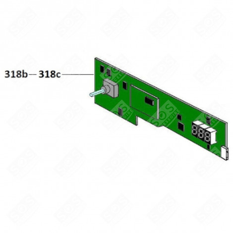 MODULE PROGRAMMÉ (REPÈRE 318B) SÈCHE-LINGE - 49042569