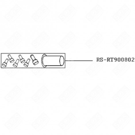 CONNECTEUR (X6) + CAPUCHON NETTOYEUR VAPEUR - RS-RT900802