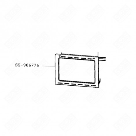 PORTE + VITRE  425X289 MM FOUR, CUISINIÈRE - SS-986776