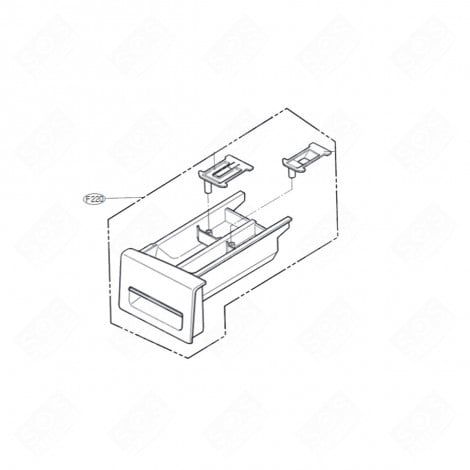 TIROIR À LESSIVE (REPÈRE F220) LAVE-LINGE - AGL73313581