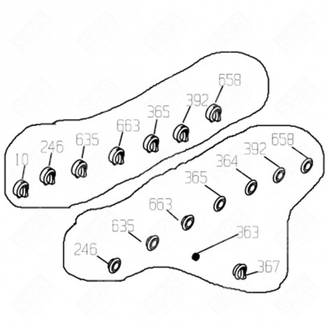 MANETTE GAZ (REPÈRE 367) FOUR, CUISINIÈRE - 450910212