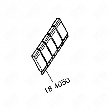 TOUCHE (REPÈRE 184050) LAVE-VAISSELLE - 00184050