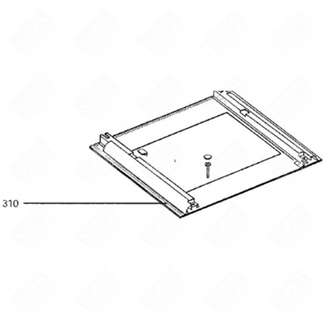 VITRE EXTÉRIEURE (REPÈRE 310) FOUR, CUISINIÈRE - 3302270321