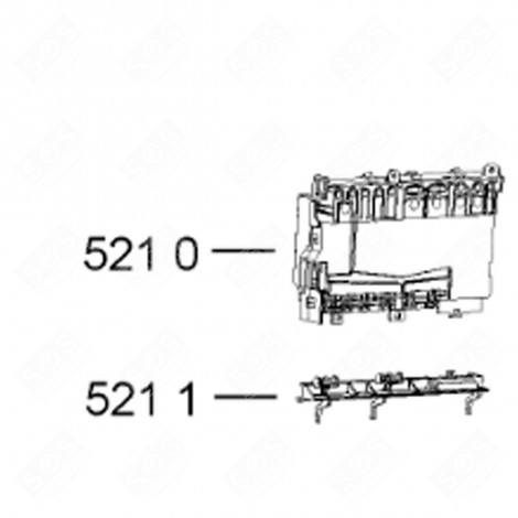 CARTE ÉLECTRONIQUE, MODULE DE PUISSANCE (REPÈRE 5210) LAVE-VAISSELLE - 481010695369, C00445222