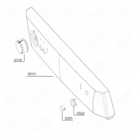 BANDEAU REPÈRE (REPÈRE 3010) LAVE-VAISSELLE - 1780255900