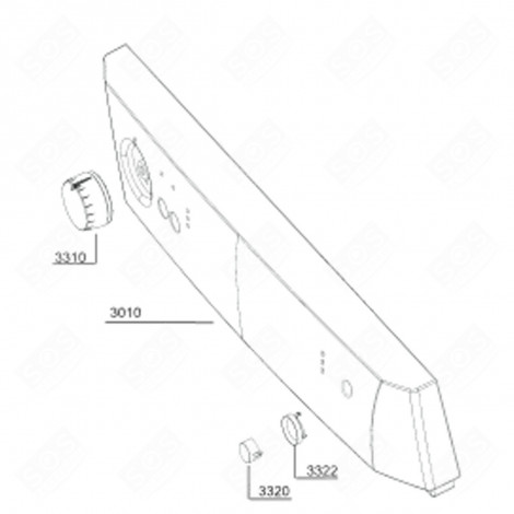 BANDEAU (REPÈRE 3010) LAVE-VAISSELLE - 1780170900