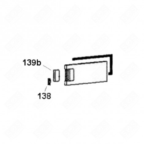 RESSORT FERMETURE ÉVAPORATEUR REPÈRE 138 RÉFRIGÉRATEUR, CONGÉLATEUR - 49022659