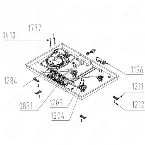 SPARK PLUG CABLE L800 (REPÈRE 1777) FOUR, CUISINIÈRE - 29111