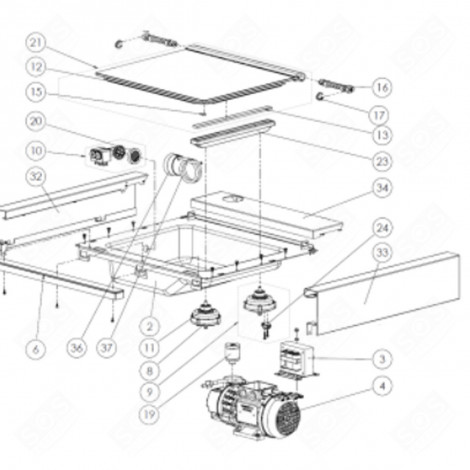 CYLINDRE SOUS-VIDE + SEC SURCHAUFFE (REPÈRE 9) FOUR, CUISINIÈRE - 573804