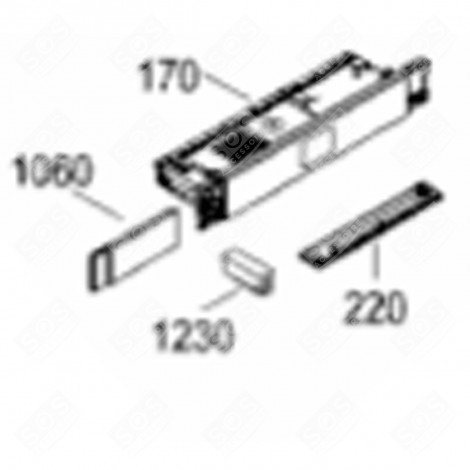 KIT ÉLECTRONIQUE PROGRAMME (REPÈRE 170) RÉFRIGÉRATEUR, CONGÉLATEUR - 6140967