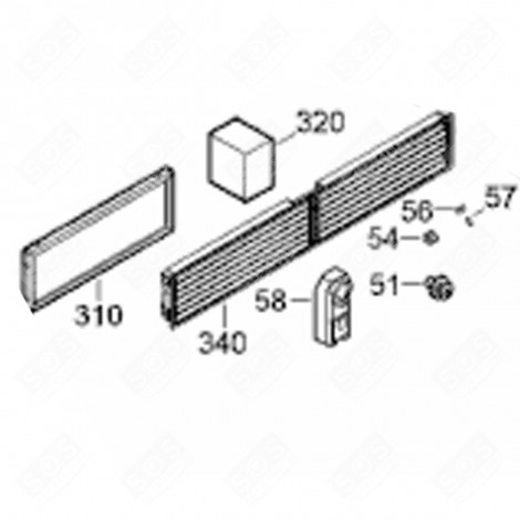 FILTRE (REPÈRE 310) RÉFRIGÉRATEUR, CONGÉLATEUR - 7044527