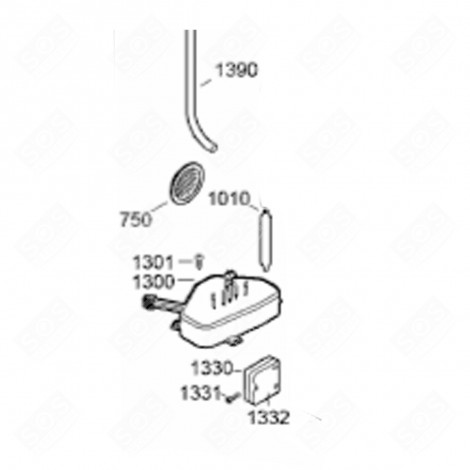 ELECTROVANNE (REPÈRE 1300) RÉFRIGÉRATEUR, CONGÉLATEUR - 9901637